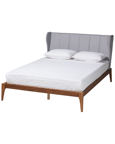 Baxton Studio Royce Mid-century Modern Queen Size Bed