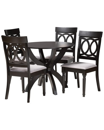 Baxton Studio Velia Modern 5pc Dining Set