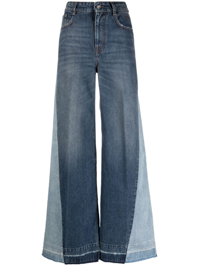 Stella Mccartney Double Vintage Blue Tones Slim Leg Jeans