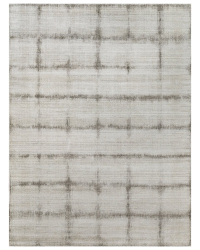 Exquisite Rugs Chroma Wool/bamboo Silk Area Rug In Grey