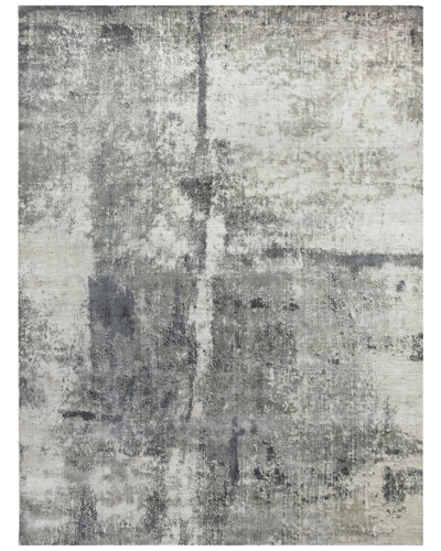 Exquisite Rugs Reflections Bamboo Silk Area Rug In Grey