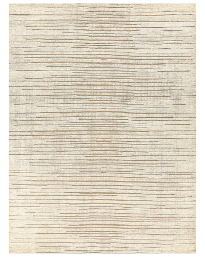 Exquisite Rugs Eaton Wool/bamboo Silk Area Rug In Beige