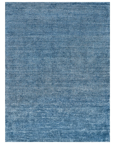 Exquisite Rugs Plush Bamboo Silk/mohair Area Rug In Blue