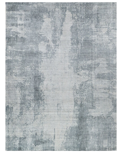 Exquisite Rugs Stone Wash Gazni Wool/bamboo Silk Area Rug In Blue