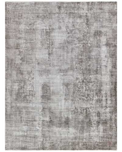 Exquisite Rugs Stone Wash Gazni Wool/bamboo Silk Area Rug In Taupe