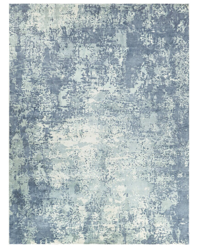 Exquisite Rugs Laguna Wool/bamboo Silk Area Rug In Blue