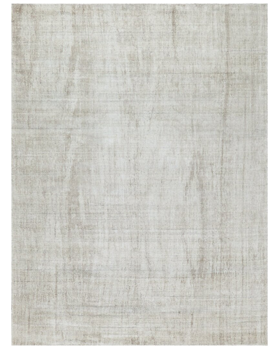 Exquisite Rugs Cloud Wool/bamboo Silk Area Rug In White