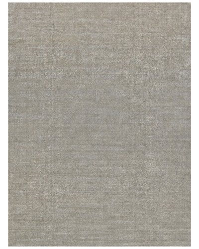Exquisite Rugs Duo Wool/bamboo Silk Area Rug In Silver