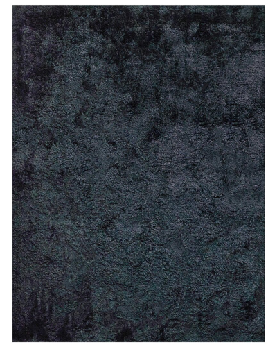 Exquisite Rugs Sumo Shag Polyester/microfiber Area Rug In Black