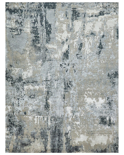 Exquisite Rugs Cosmo Wool/bamboo Silk Area Rug In Grey