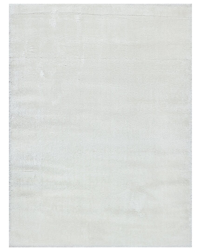 Exquisite Rugs Luxe Shag Polyester/microfiber Area Rug In White