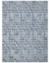 Exquisite Rugs Ink Blot New Zealand Wool Area Rug In Blue