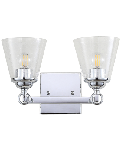 Jonathan Y 2-light Marion Chrome Vanity Light