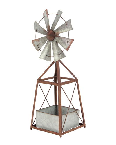 Peyton Lane Metal Windmill Planter