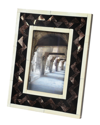 Peyton Lane Black Natural & Brown Resin Rectangular Picture Frame