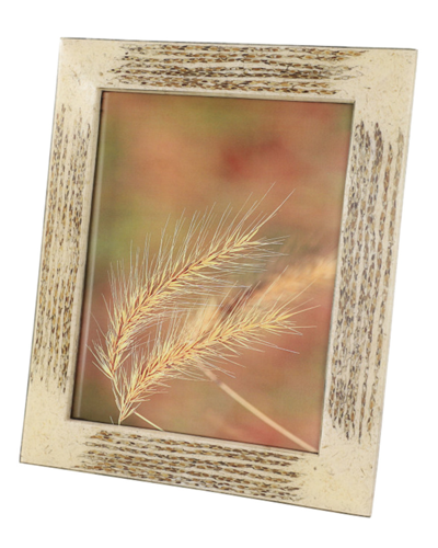 Peyton Lane Inlaid Beige & Gold Vervain And Sentimento Grass Picture Frame