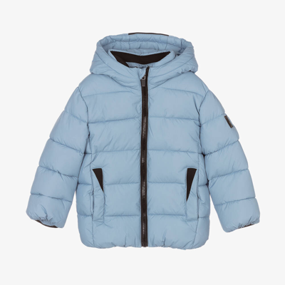 Ido Baby Kids'  Boys Blue Hooded Puffer Coat