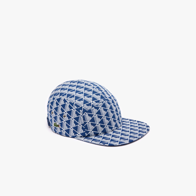Lacoste Unisex Monogram Print Twill Jockey Cap