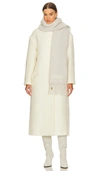 Isabel Marant Firny Logo-embroidered Scarf In Ecru