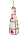 Vaisselle Oily Cheri Oil Dispenser In Lilac  White Gingham  & Red Designs