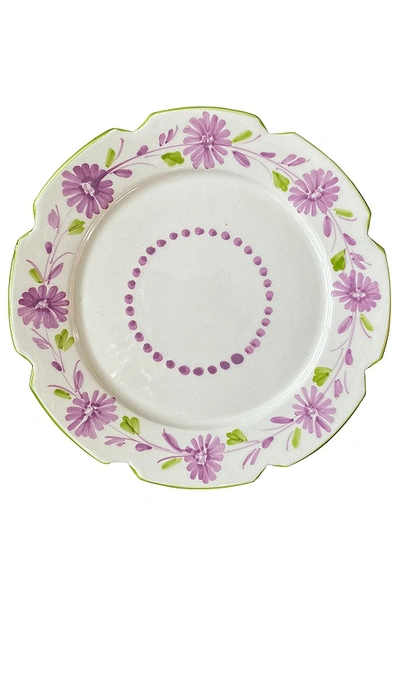 Vaisselle Janine 26cm Starter Plate Set Of 4 – Lilac & Pistachio In Lilac & Pistachio