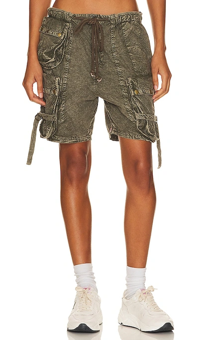 Free People Wild Bay Parachute Shorts In Army