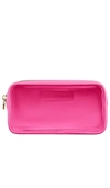Stoney Clover Lane Clear Front Small Pouch In Bubblegum