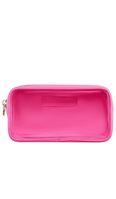 Stoney Clover Lane Clear Front Small Pouch In Bubblegum