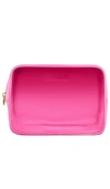 Stoney Clover Lane Clear Front Large Pouch In Bubblegum