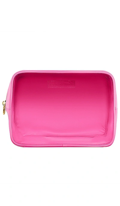 Stoney Clover Lane Clear Front Large Pouch In Bubblegum