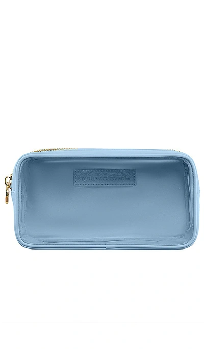 Stoney Clover Lane Clear Front Small Pouch In Periwinkle