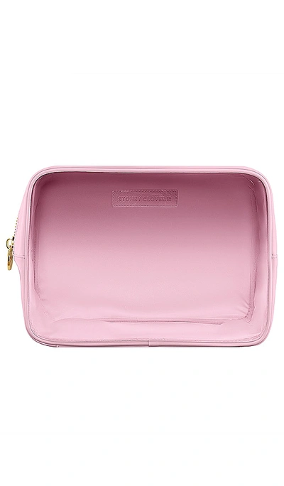 Stoney Clover Lane Clear Front Large Pouch In Flamingo