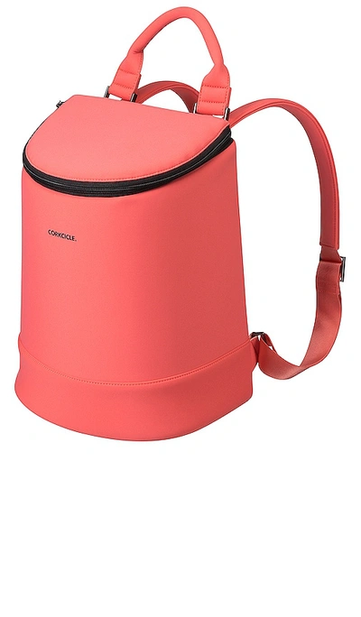 Corkcicle Eola Bucket Cooler Bag In Coral