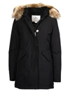 Woolrich Luxury Artic Racoon Parka In Nero