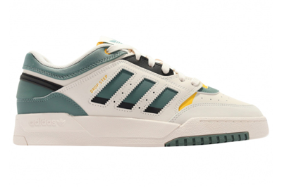 Pre-owned Adidas Originals Adidas Drop Step Low Chalk White Tech Emerald In Chalk White/tech Emerald/active Gold