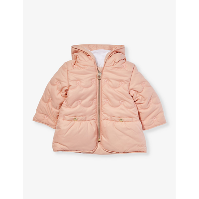 Chloé Baby Girls Pink Quilted Coat In Pink  Washed Pink