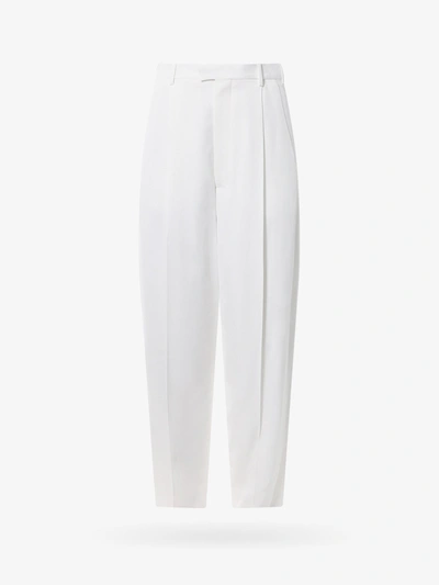 Marni Straight-leg Pleated Trousers In White