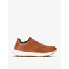 COLE HAAN COLE HAAN MEN'S TAN COMB GRANDPRO ASHLAND BRAND-EMBOSSED LEATHER LOW-TOP TRAINERS