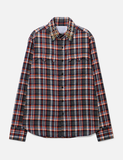 Kolor Star Check Shirt In Multicolor