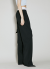 Alexander Wang Wide Leg Sweatpants With Elastic Exposed Brief In Black