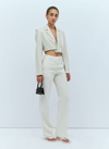 Jacquemus La Veste Bahia Cropped Blazer In Cream