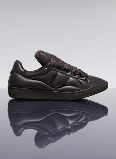 Lanvin Curb Xl Low Top Sneakers In Brown