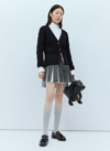 Thom Browne Cable Knit Wool Cardigan In Blue