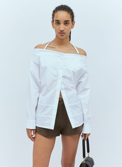 Jacquemus La Chemise Peplo Shirt In White