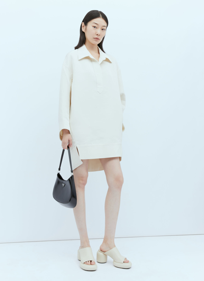 Khaite Kal Chemisier Dress In Cream