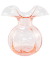 Vietri Hibiscus Glass Bud Vase In Pink