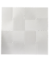 COSMOLIVING BY COSMOPOLITAN COSMOLIVING BY COSMOPOLITAN GEOMETRIC WHITE WOOD CARVED WALL DECOR