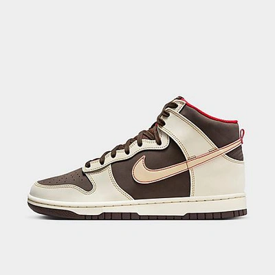Nike Dunk High Retro Se Casual Shoes In Baroque Brown/sesame/coconut Milk