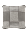J Queen New York Brando Decorative Pillow, 18" X 18" In Charcoal