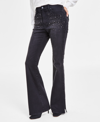 INC INTERNATIONAL CONCEPTS WOMEN'S HIGH-RISE RHINESTONE-STUDDED FLARE JEANS, CREATED FOR MACY'S
